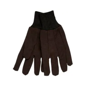 Jersey Knit Gloves, Brown Cotton/Polyester, Series 520, Large